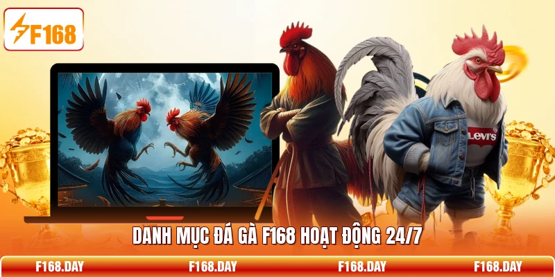 Danh mục đá gà F168 hoạt động 24/7