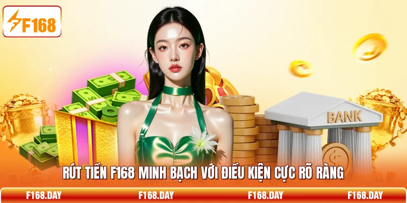 Rút tiền F168 minh bạch với điều kiện cực rõ ràng